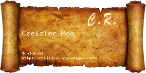 Czeizler Rea névjegykártya